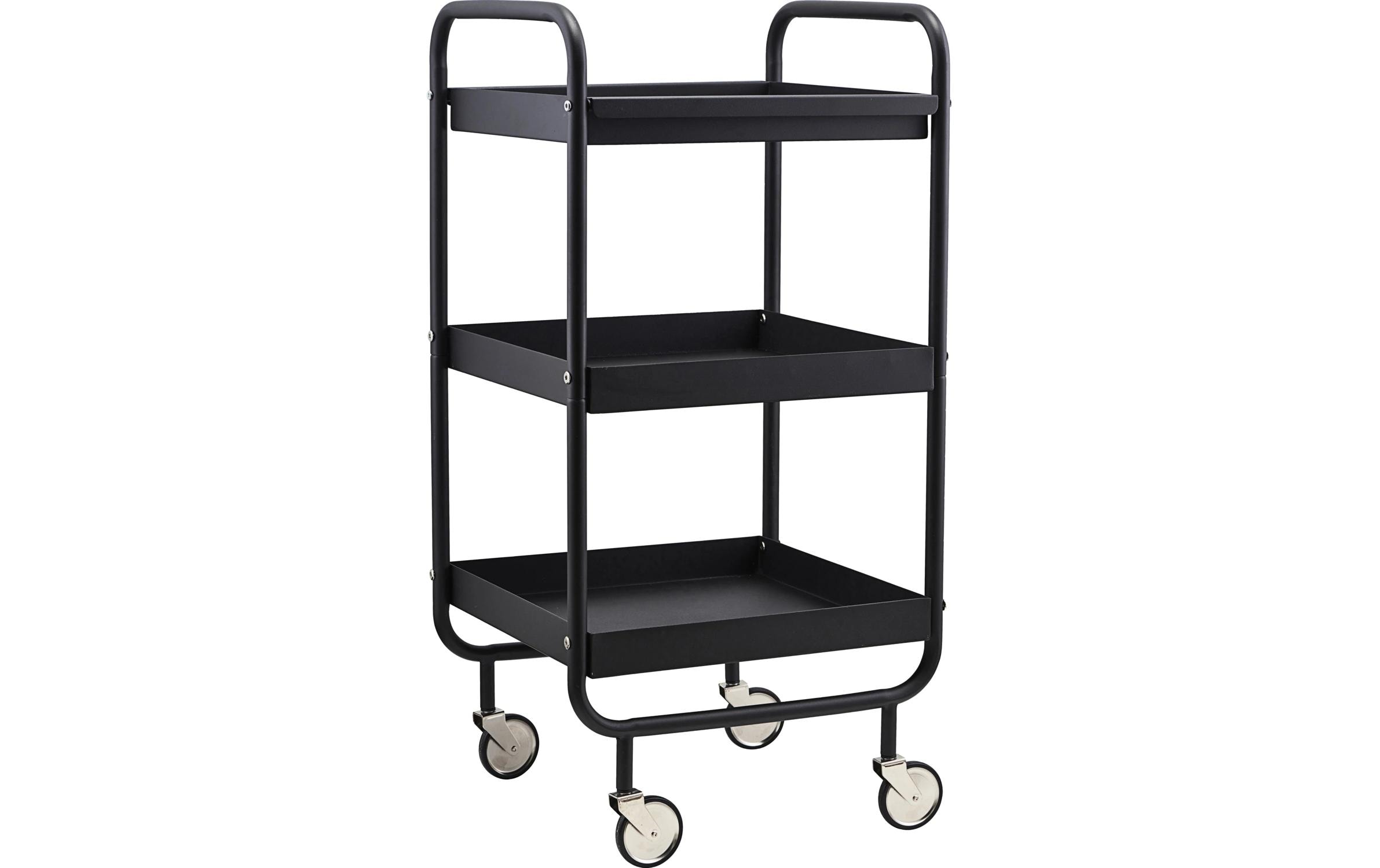2099329 - Mediatech House Doctor Bartrolley Roll. Schwarz 42x38x85 cm (LxBxH), Sthal, PP kaufen Schweiz | Mediatech.ch
