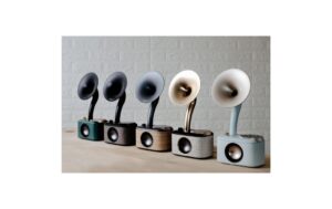2099995_3 - Mediatech Sangean CP-100D Lightwood-Grey Mini DAB+/FM Radio, BT, Horn speaker