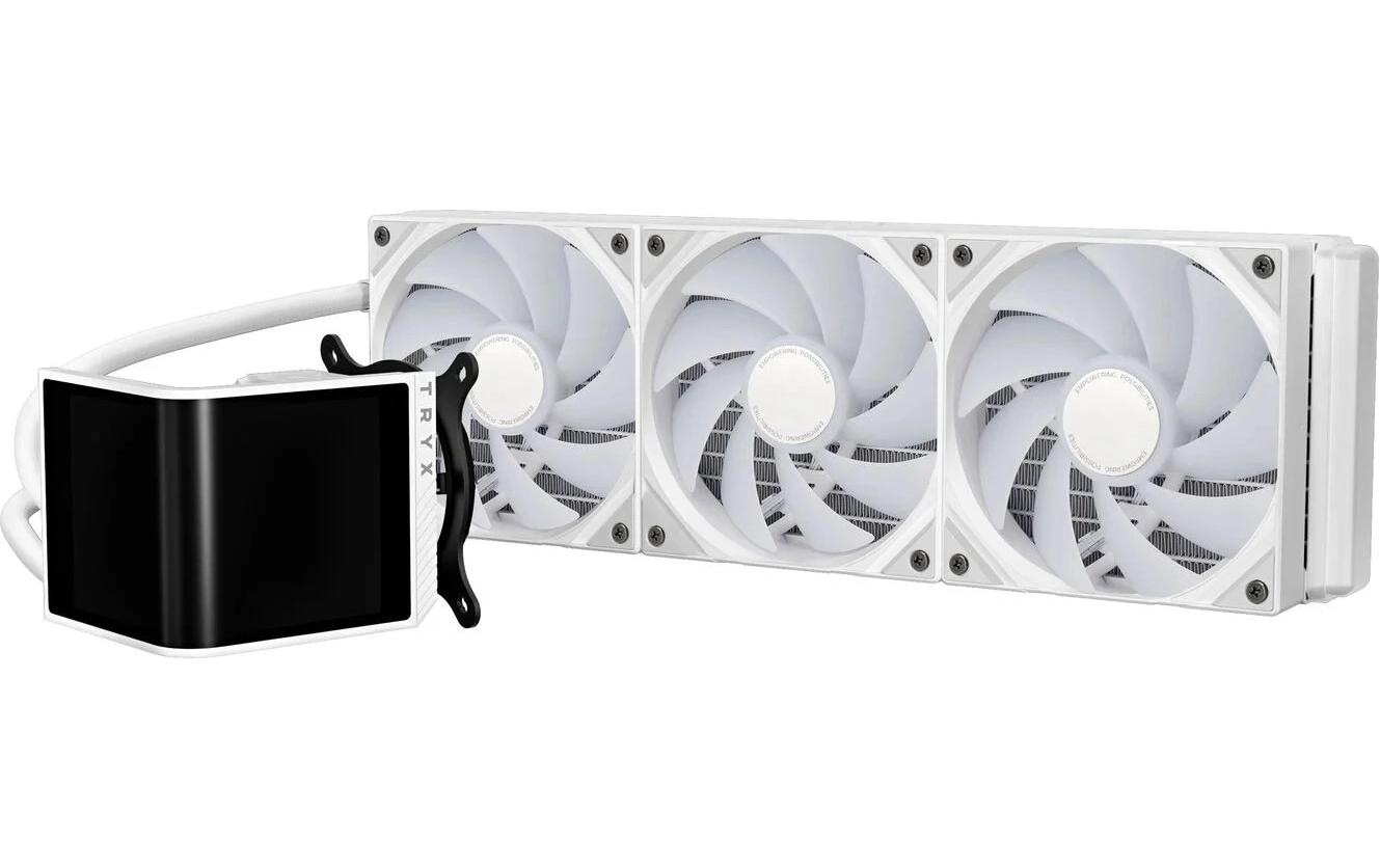 2101231_1 - Mediatech Wasserkühler Tryx Panorama SE ARGB 360 115X, 1200, 1700, 1851, AM4, AM5, Weiss