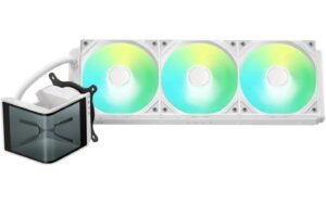 2101231_2 - Mediatech Wasserkühler Tryx Panorama SE ARGB 360 115X, 1200, 1700, 1851, AM4, AM5, Weiss