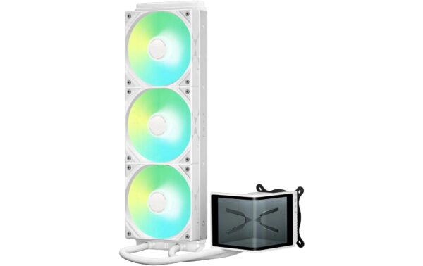 2101231_4 - Mediatech Wasserkühler Tryx Panorama SE ARGB 360 115X, 1200, 1700, 1851, AM4, AM5, Weiss