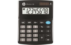 Hewlett-Packard Office Taschenrechner 108 8-stelliges angewinkeltes LCS-Display