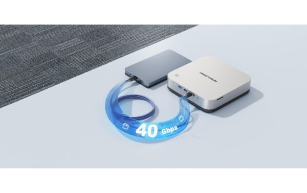 2105289_7 - Mediatech Minisforum X1 Pro 370, Mini-PC, Barebone Ryzen 95,1 GHz, 24MB Cache, AMD Radeon 890M