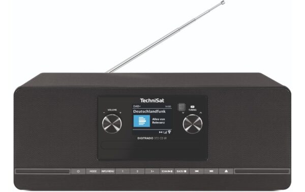 TechniSat DigitRadio 372 CD IR, schwarz DAB+, Internetradio, CD, Bluetooth