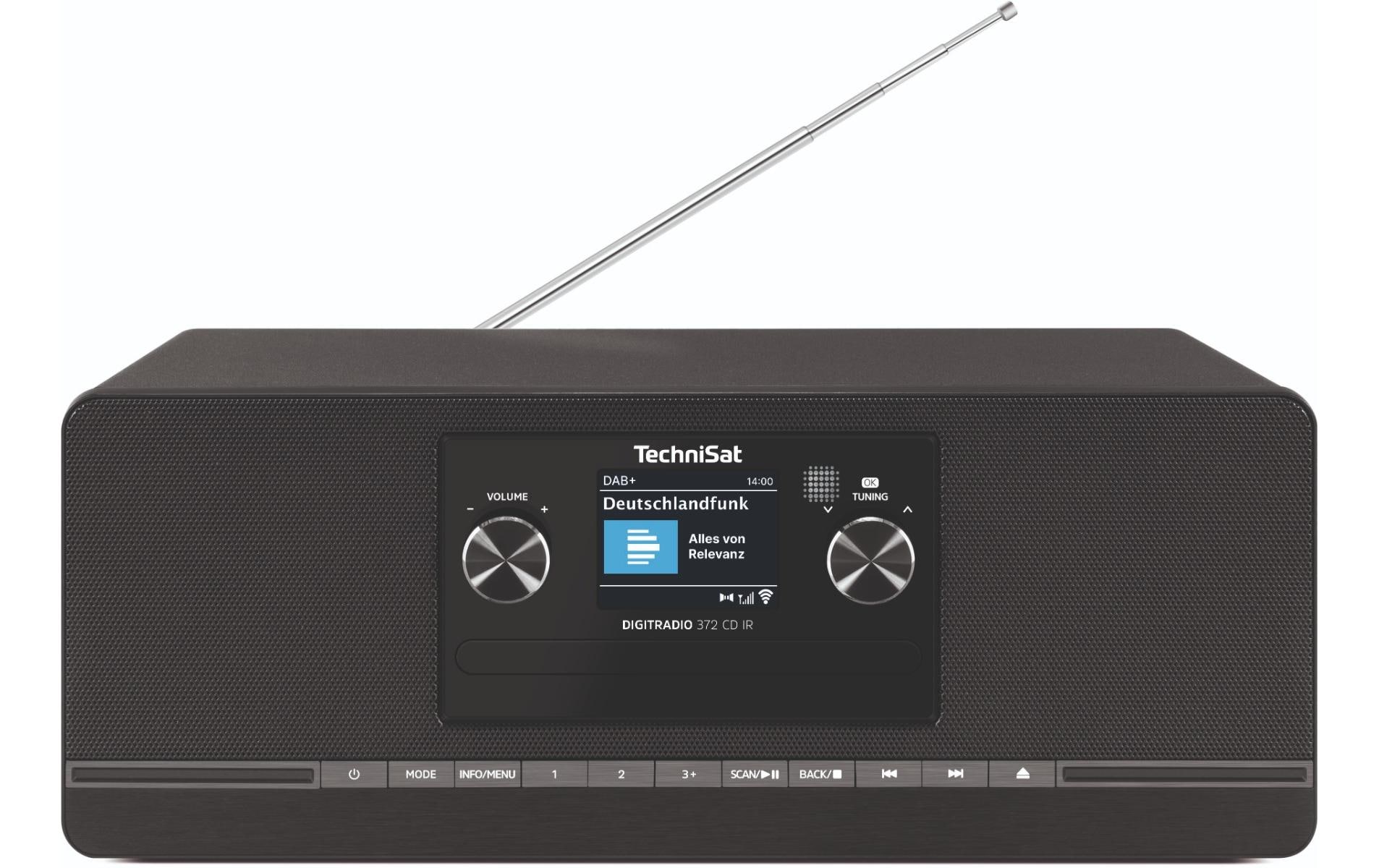 2105295 - Mediatech TechniSat DigitRadio 372 CD IR, silber DAB+, Internetradio, CD, Bluetooth kaufen Schweiz | Mediatech.ch