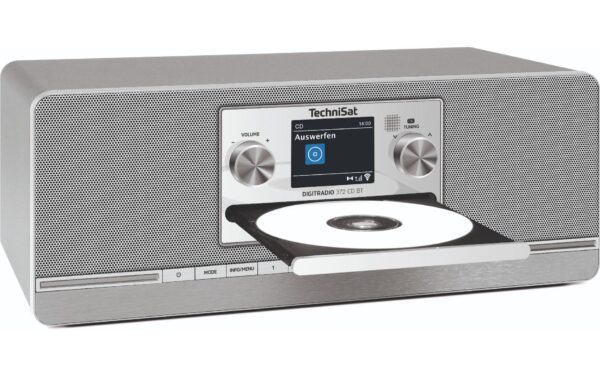 TechniSat DigitRadio 372 CD BT, silber DAB+, CD, Bluetooth