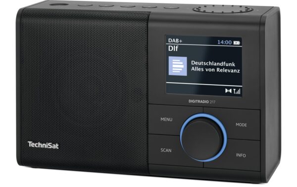 Technisat DigitRadio 217, DAB+ RAdio Silber, kabelgebunden, Wecker