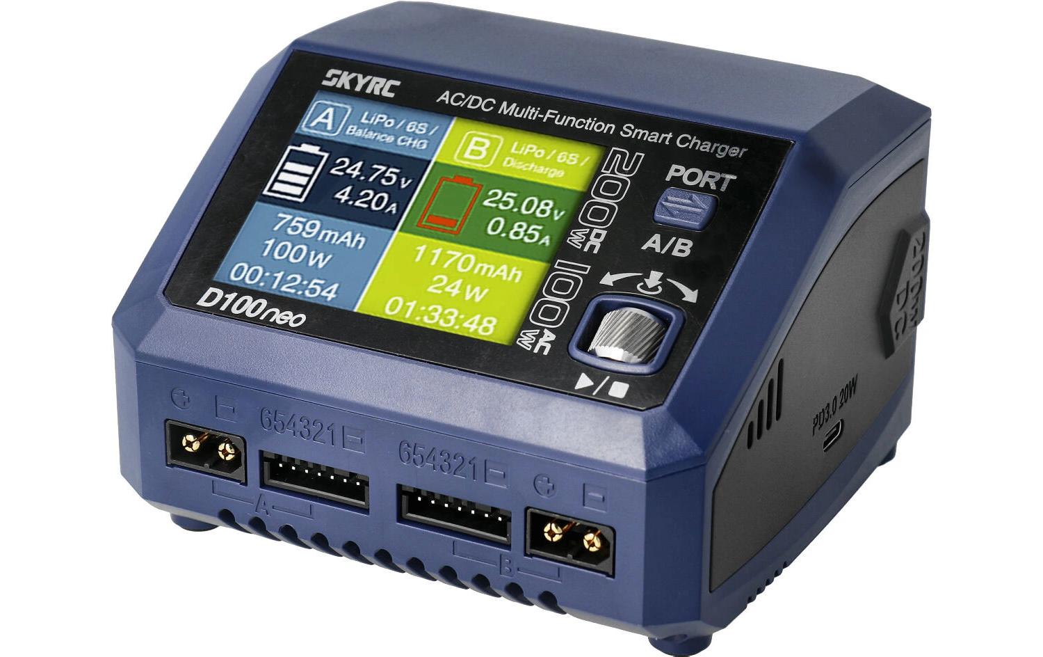 2106305 - Mediatech SkyRC D100 Neo LiPo 1-6s 10A 100W AC kaufen Schweiz | Mediatech.ch