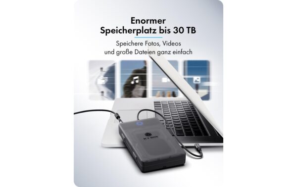2107113_2 - Mediatech ICY BOX ext. 2.5 Gehäuse IB-388-CU3 Schwarz, USB3.2, Type-C, für SATA