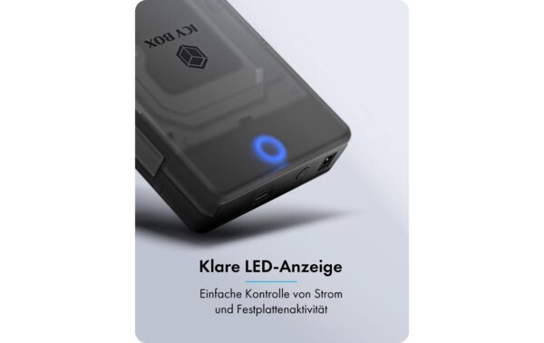 2107113_5 - Mediatech ICY BOX ext. 2.5 Gehäuse IB-388-CU3 Schwarz, USB3.2, Type-C, für SATA