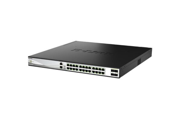 D-Link DXS-3130-28P/E: 28P Multi-Gig Switch 24x1G/2.5G/5G/10Gbase-T PoE++ 4x 10/25G