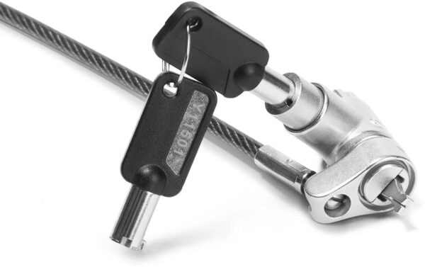 2107228_7 - Mediatech DICOTA Universal Security 3-in-1 Cable Lock silber, Zink