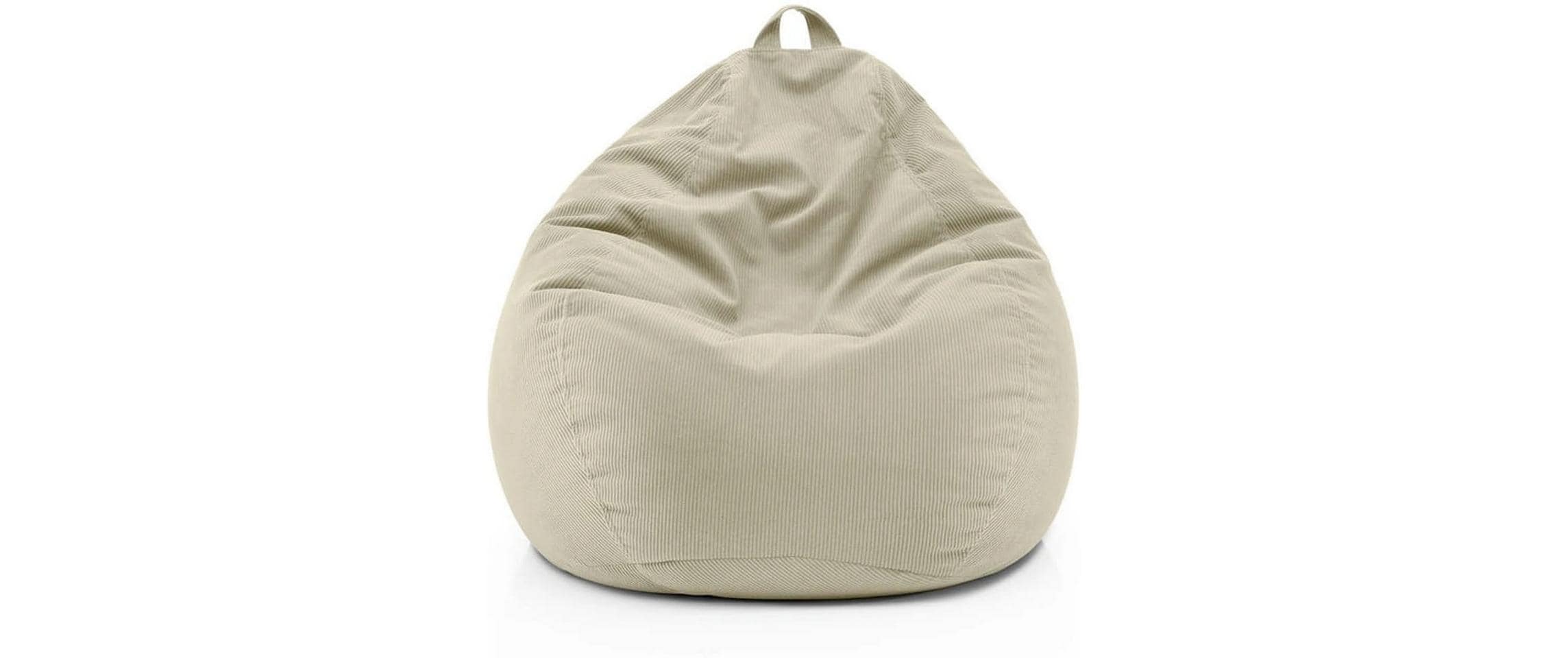 2107230 - Mediatech Lumaland Sitzsack 120l beige Comfort Feincord, Waschbar,