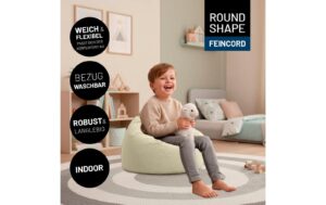 2107230_2 - Mediatech Lumaland Sitzsack 120l beige Comfort Feincord, Waschbar,
