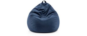 Lumaland Sitzsack 120l dunkelblau Comfort Feincord, Waschbar