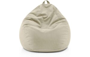 Lumaland Sitzsack 250l beige Comfort Feincord, Waschbar