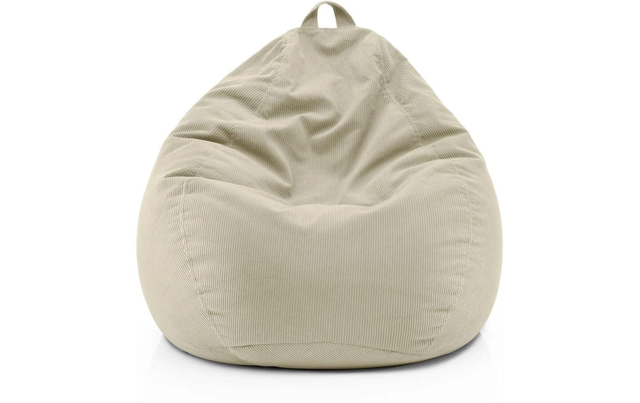 2107238 - Mediatech Lumaland Sitzsack 250l beige Comfort Feincord, Waschbar,