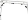 K&M 18953 Stagepiano-Klapptisch weiss höhenverstellbar, weiss