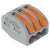 Wago Verbindungsklemme 3-fach 5 Stück 3L 0.08…4mm² 32A 400V grau