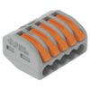 Wago Verbindungsklemme 5-fach 5 Stück 5L 0.08…4mm² 32A 400V grau