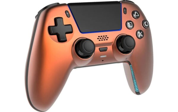Deltaco Wireless Controller PS5 - orange mit Charging Dock