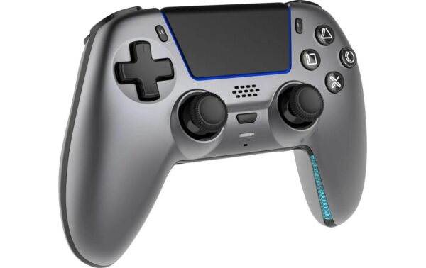 2108019_2 - Mediatech Deltaco Wireless Controller PS5 - grey mit Charging Dock
