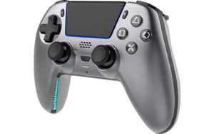 2108019_3 - Mediatech Deltaco Wireless Controller PS5 - grey mit Charging Dock