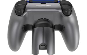 2108019_4 - Mediatech Deltaco Wireless Controller PS5 - grey mit Charging Dock