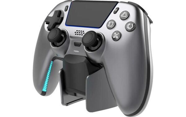 2108019_7 - Mediatech Deltaco Wireless Controller PS5 - grey mit Charging Dock