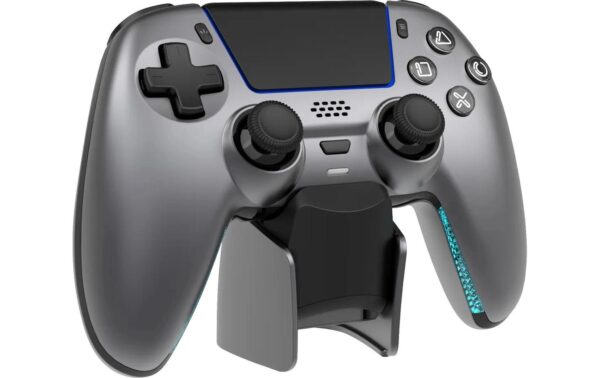 2108019_8 - Mediatech Deltaco Wireless Controller PS5 - grey mit Charging Dock