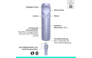 2109035_1 - Mediatech Logitech Presenter Spotlight 2 light lilac