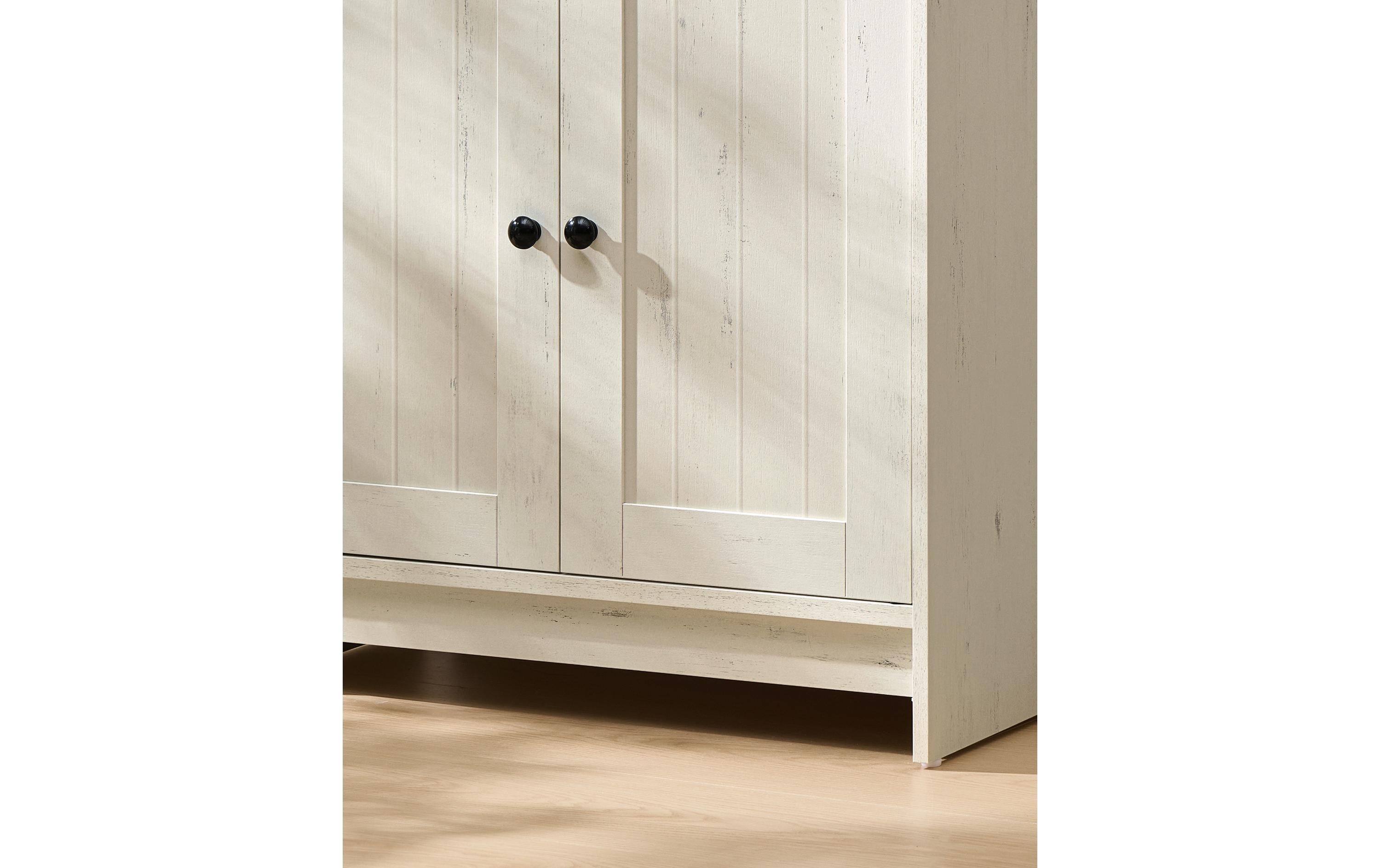 2109715_6 - Mediatech Vasagle Waschbeckenschrank, Weiss rustikal 60x30x61.2 cm, MDF, Spanplatte