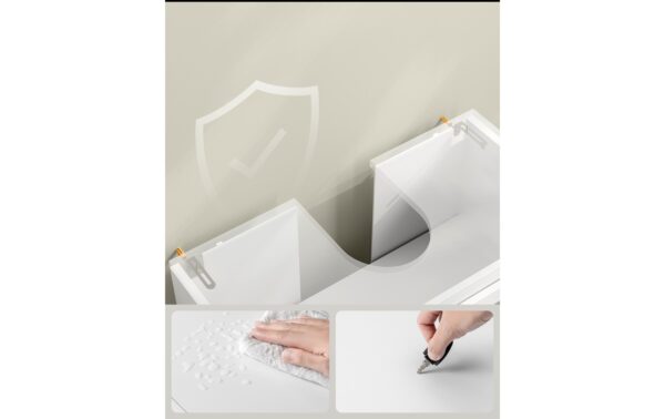 Vasagle Waschbeckenschrank, Weiss 60x30x60 cm, MDF, Spanplatte
