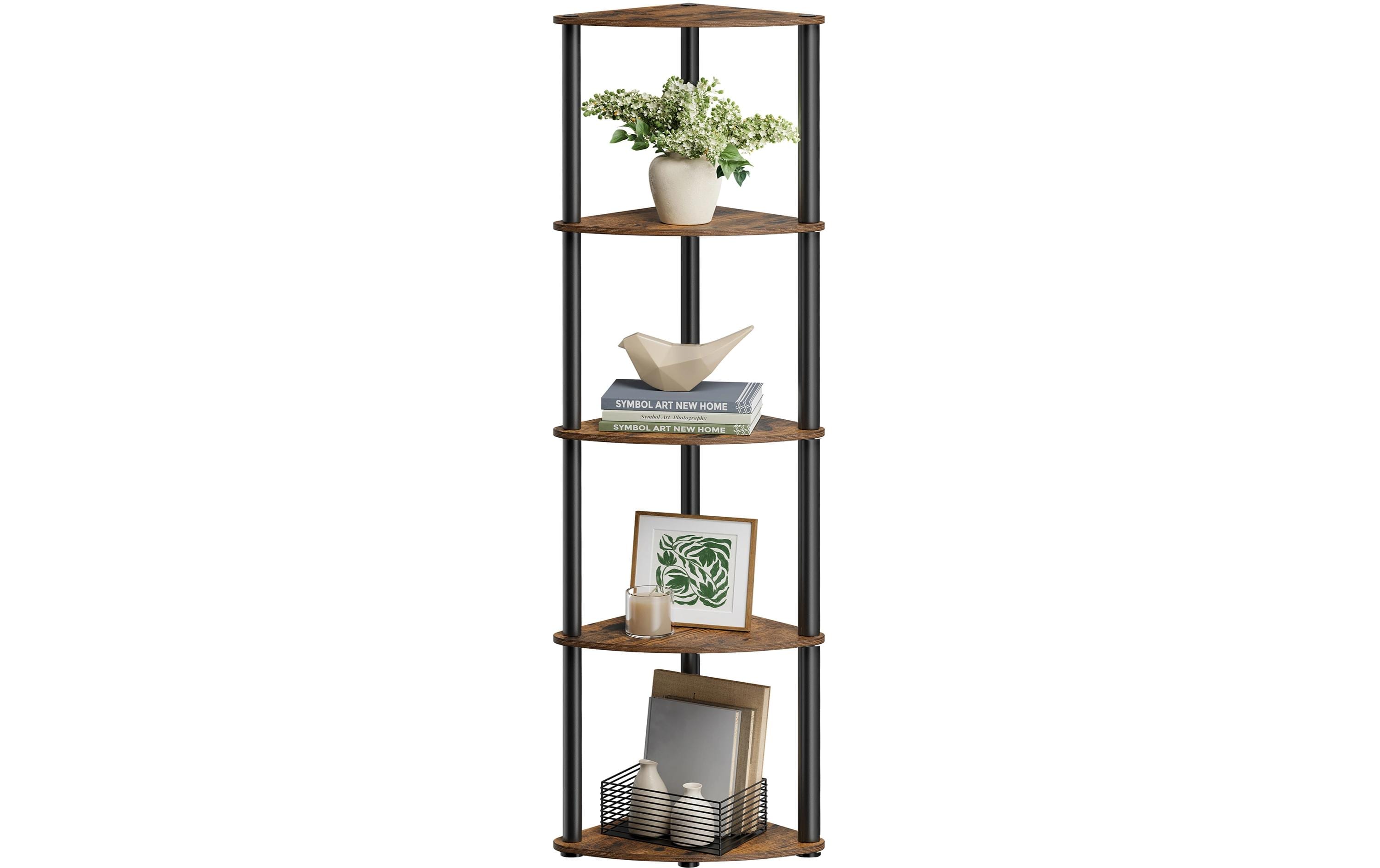 2109756 - Mediatech Songmics Eckregal Industrial 38.3x27x139 cm, Stahl, Spanplatte kaufen Schweiz | Mediatech.ch