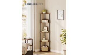 2109756_1 - Mediatech Songmics Eckregal Industrial 38.3x27x139 cm, Stahl, Spanplatte