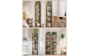 2109756_3 - Mediatech Songmics Eckregal Industrial 38.3x27x139 cm, Stahl, Spanplatte