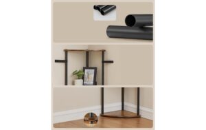 2109756_4 - Mediatech Songmics Eckregal Industrial 38.3x27x139 cm, Stahl, Spanplatte