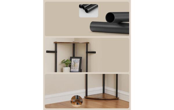 2109756_4 - Mediatech Songmics Eckregal Industrial 38.3x27x139 cm, Stahl, Spanplatte