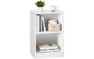 Vasagle Beistelltisch in Weiss 40x30x60 cm, MDF, Spanplatte