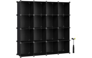 Songmics Regal zum zusammenstecken 123x31x123 cm, Stahl, ABS, Kunststoff kaufen Schweiz | Mediatech.ch