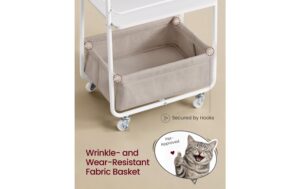 2109803_2 - Mediatech Vasagle Bartrolley Weiss 43.2x30.4x81 cm, Stahl, Polyester