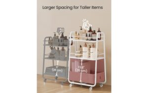 2109803_3 - Mediatech Vasagle Bartrolley Weiss 43.2x30.4x81 cm, Stahl, Polyester