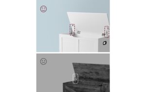 2109807_4 - Mediatech Vasagle Truhe Landhausstil, Weiss 80x40x46 cm, MDF, Spanplatte