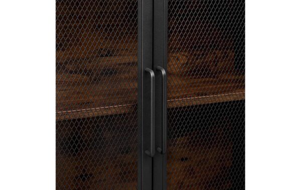 Vasagle Kommode Industrial 70x33x100 cm, Stahl, Spanplatte