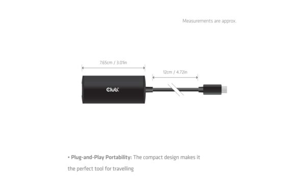 2110858_2 - Mediatech Club 3D, Ethernet Adapter USB-C zu RJ45 10Gbps