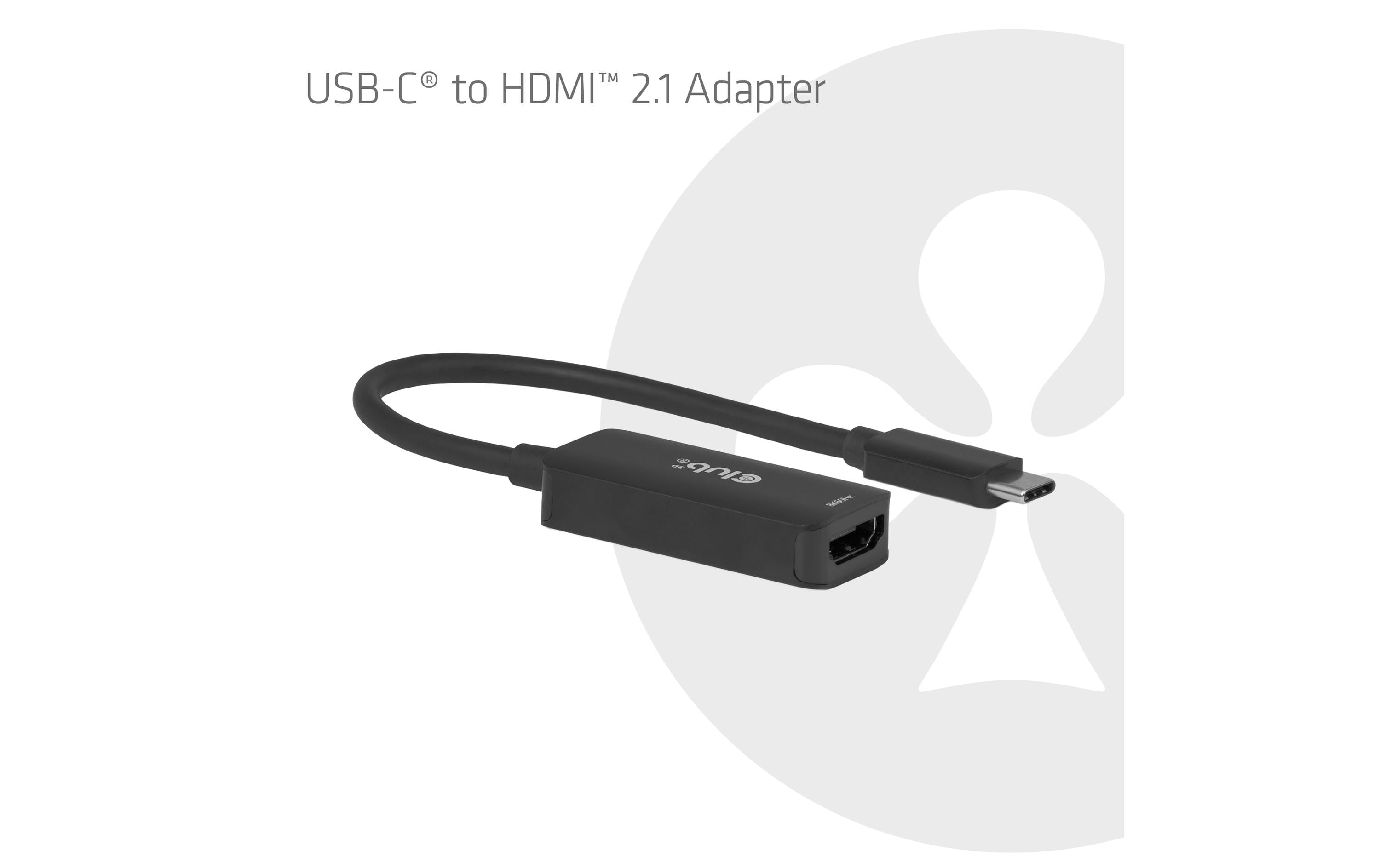 2110859_1 - Mediatech Club 3D, Adapter USB-C auf HDMI 2.1 Eingang: USB-C, Ausgang: HDMI 2.1