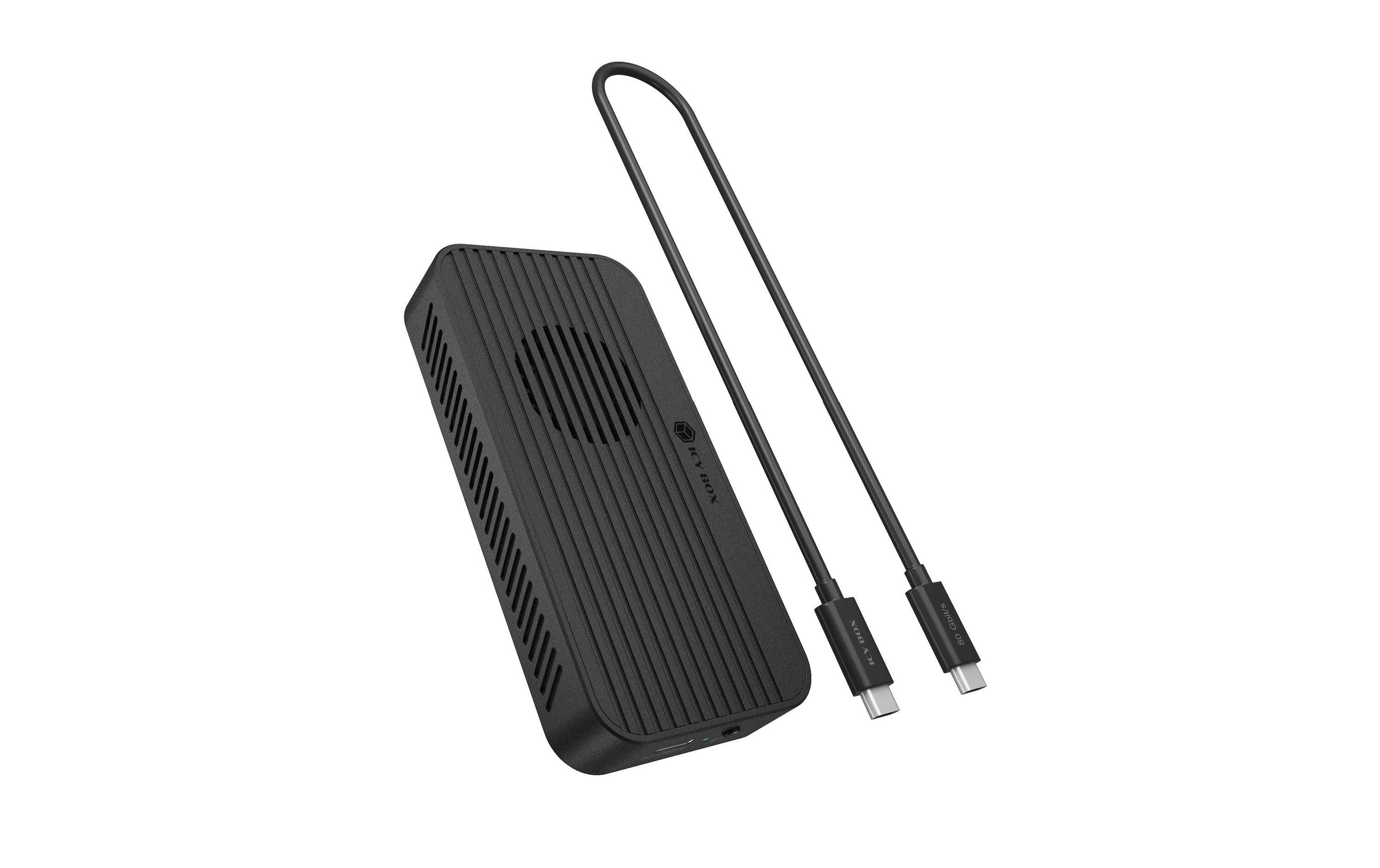 2111089 - Mediatech RAIDSONIC ICY BOX ext. M.2 NVMe Gehäuse Schwarz, M.2 NVMe SSD, TB 5 kaufen | Mediatech.ch