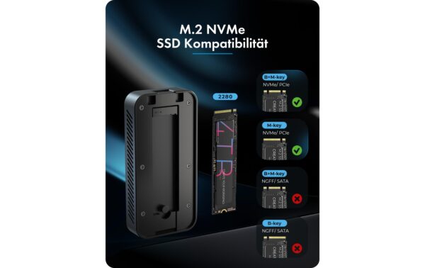 2111089_4 - Mediatech ICY BOX ext. M.2 NVMe Gehäuse Schwarz, M.2 NVMe SSD, TB 5