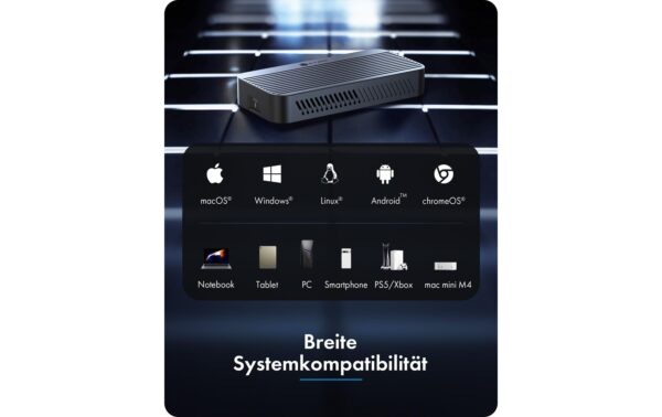 2111089_5 - Mediatech ICY BOX ext. M.2 NVMe Gehäuse Schwarz, M.2 NVMe SSD, TB 5