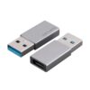 4SMARTS Adapter USB-A auf USB-C, 2er Set USB-A 3.0, 5Gbit/s, 15W